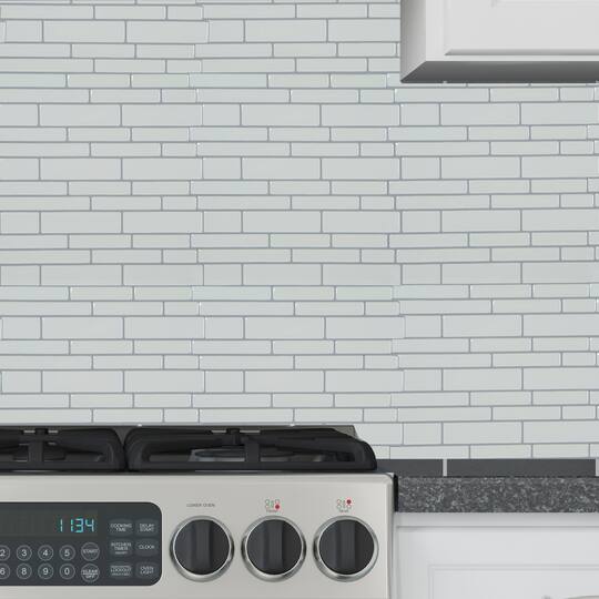 Simplify Peel & Stick White Wall Tile Pack